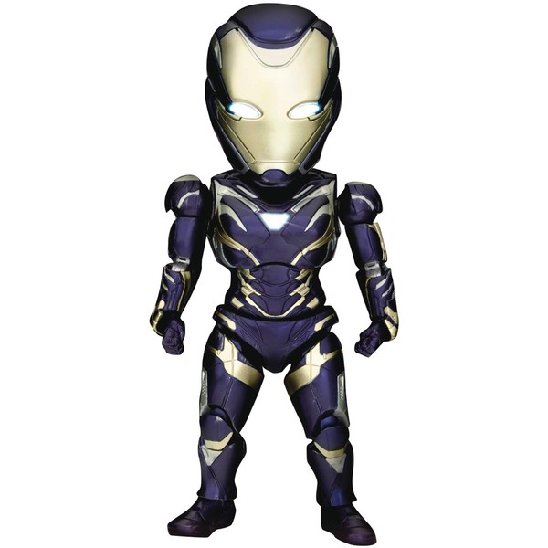 Beast Kingdom Avengers Endgame: Iron Man MK49 Rescue Suit EAA-109 Egg Attack Action Figure, Multicolor