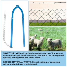 Fence Wire Fixer, Fence Stretcher Repair Tool, Fence Stretcher Fence Fixer for Fence Repair, Plain or Electric Wire in Farm, Ranch or Garden