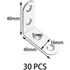 30 PCS Stainless Steel L Shaped Shelf Brackets,Angle Corner Bracket