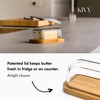 KIVY Butter Dish (White Marble & Glass) - For countertop
