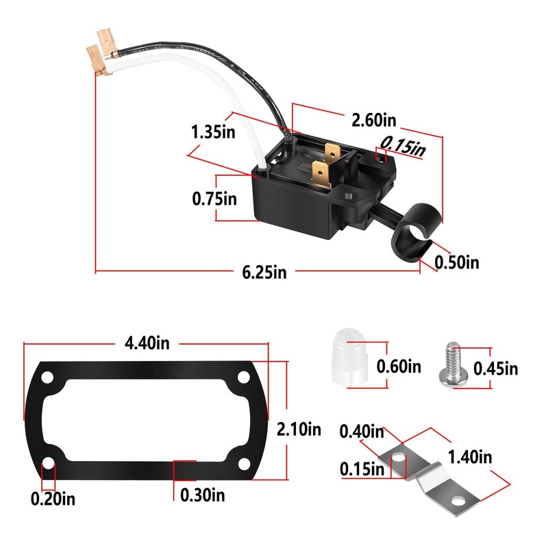 Manicar 004705 Sump Pump Float Switch