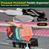 Pickleball Paddle Rack Holds 8 Paddles at a 45-Degree Angle