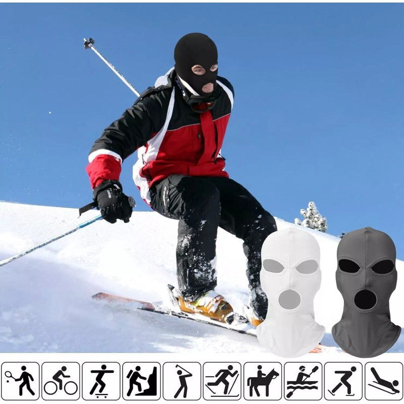 Unbranded 3 Hole Full Face Mask Women Men Thin Balaclava