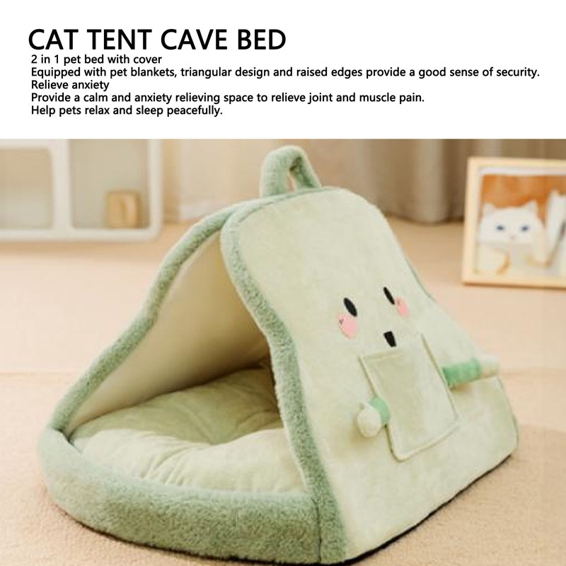 Pet Tent Cave Bed Soft Comfortable Breathable Warm Cat Bed