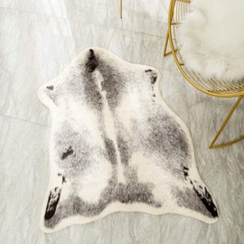 Animal Rug Cow Print Rug Fun Faux Cowhide Area Rug Nice for Decorating Kids Room 31" W x 43" L
