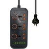 Power Board Individual Switch|AU Power Strip|3 AC Universal Outlets Extender|1.8M