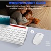 UrbanX Compact Rechargeable Wireless Multi-Device Bluetooth Keyboard and Mouse Combo
