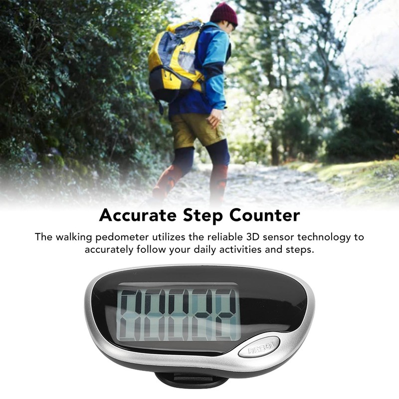 Walking Pedometer Large Digital Display Screen Accurate Step Counter for