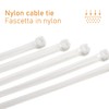 200mm x 2.5mm White Plastic Cable Ties Nylon Cable Ties