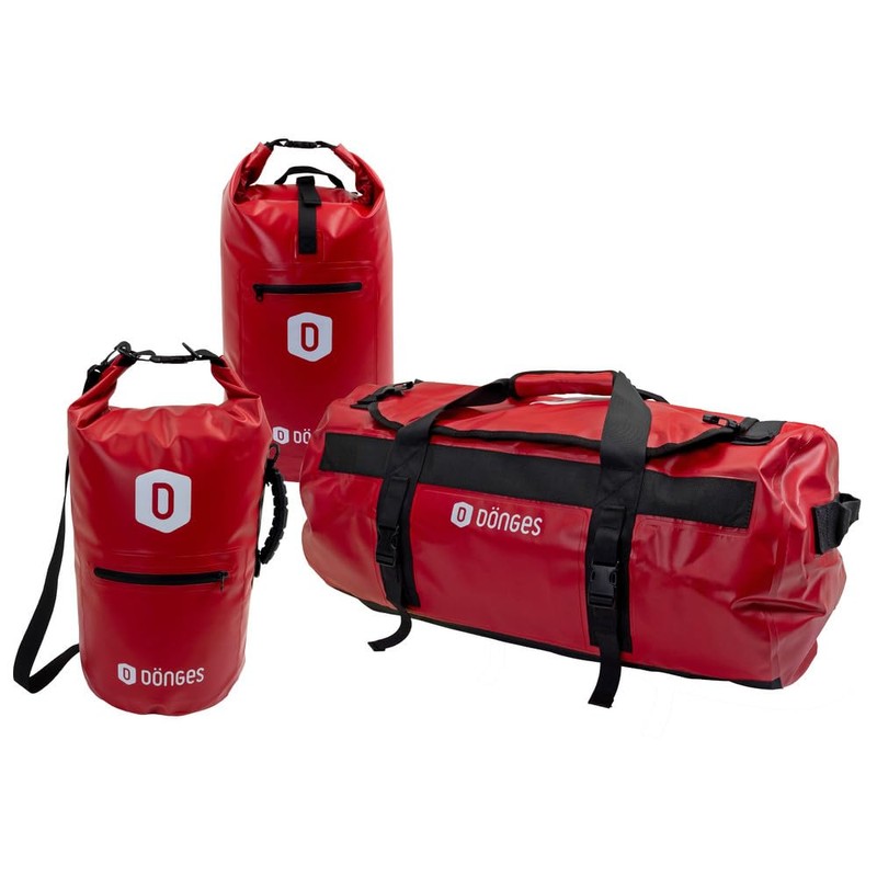 Dönges Pack sack waterproof, Red 15L, Seal-D Dry Bag