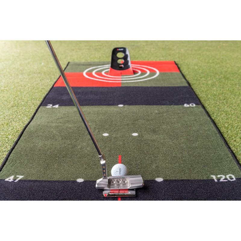 Pure2Improve Golf Return Putt Training Aid, Black, Height Adjustable