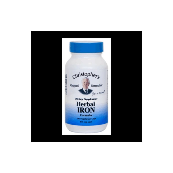 Dr. Christopher's Herbal Iron - 100 Vege Capsules