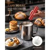 INFOOD Milk Frother Rechargeable with Cover - Coffee Frother Wand,