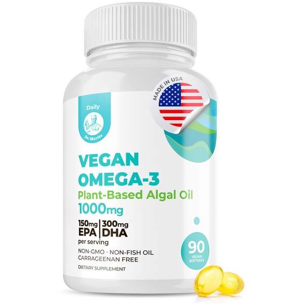 Vegan Omega 3 DHA & EPA Supplement - Algae Omega-3