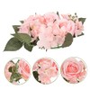 LIFKOME 3piezas Anillo De Vela Flores Artificiales De Rosas para