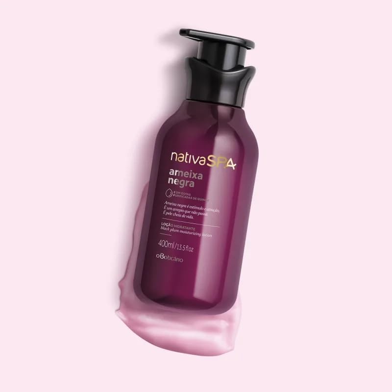 オ・ボチカリオ ナチーバスパ ボディローション AME-NEG ブラックプラム◆OBOTICARIO Nativa SPA LOCAO HIDRATANTE CORPORAL