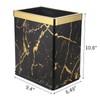 Huaqinglian Small Office Trash can Bedroom Wastebasket,Rectangle Slim Bathroom Kitchen