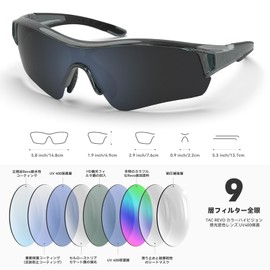 BEACOOL TR90 TAC Sports Sunglasses, Women's, Men's Small Head Circumference, Ultra Lightweight, Polarized Lens, Mountain Climbing, Cycling, Fishing, Baseball, Golf, Running, Driving, Motorcycle,