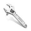 WORKPRO Adjustable Wrench, 4-inch Heavy Duty Spanner with Inch/Metric Scale,
