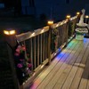 Dynaming 6 Pack Solar Post Cap Lights Outdoor with Flickering