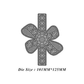 Metal Cutting Dies Flower Lace Bow Lace Edge Cutting Dies Stencils DIY Invitation Cards Scrapbooking Album Decorative Embossing Paper Card Making