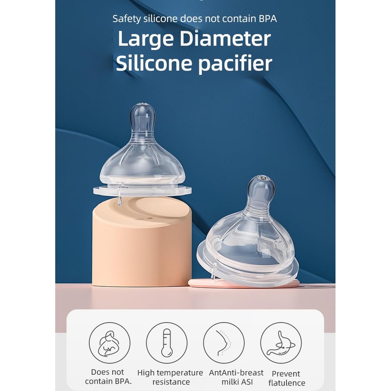 Oberni Size 1 Slow Flow Teats for Babies from 0+