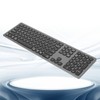 Bluetooth Keyboard with Numeric Keypad Skid Resistance Pads 110 Keys