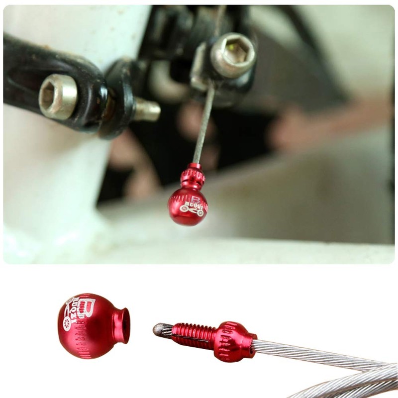 Saipor 4 Pack Gourd Bicycle Brake Cable Wire End Caps