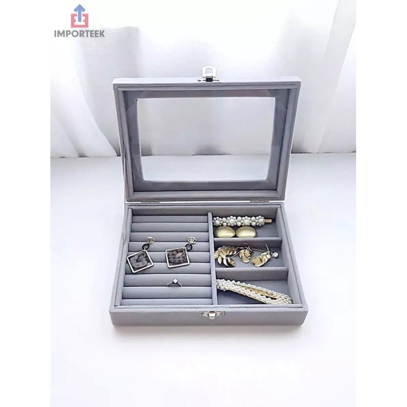 Importeek 20pz Organizador Estuche Joyero Alhajero Joyas Anillos Tocad