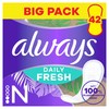 Always Daily Fresh Pantiliners Long with 100% Plant-Based Fibres, Pack