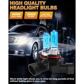IVBDQV IVBDQV Fit 2006-2012 for TOYOTA RAV4 Headlight Bulbs, 9005/HB3 High Beam and 9006/HB4 Low Beam and H11/H8/H16 Fog light Halogen Bulbs 300% Brightness High Performance Halogen Bulbs Combo 6PCS