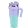 Zukro 50 oz Tumbler With Handle And Straw, Leak-proof Closable