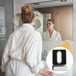 8pcs Metal Mirror Clips, Mirror Holder Kit with Screws Heavy Duty Mirror Hangers Retainer Clips Wide Channel Mirror Holder for Wall Mounting Frameless Mirror Billboard Displays