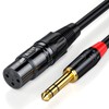 6.35mm to XLR Cable TRS 1/4" Female to XLR Female