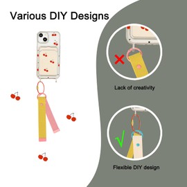 Gredak Wire Keychain Cable Stainless Steel, 12 Pcs 2mm 6 Inch Red Cable Key Ring, Keychain Lock Durable for Keys, Heavy Duty Luggage Tags & Travel Accessories