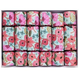 Olde English Crackers Summertime Decorative Party Favors -- Set of six colorful wrapped party favors containing tissue crown, silly joke and English theme novelty item