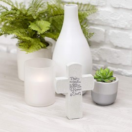 Roman Inc. 6" H This is The Day Tabletop Cross 12202