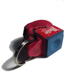 BawdyPartz USA made Skull Pool Billiards Cue Chalker Holder Chalk joint protectors 29-CC-R