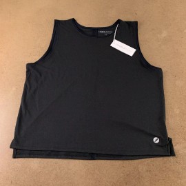League Active Women's Size XL Relaxed Black Mesh Insert Lightweight Tank Top NWT