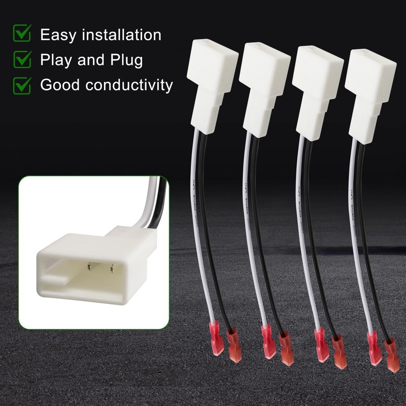 MINETPS 4Pcs 72-8104 Speaker Adapter Wire Harness Fit for 2008-2019