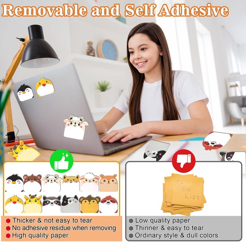 YeahBoom Pack of 24 Sticky Notes, 720 Sheets Small Sticky