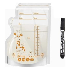 Bolsas Para Almacenar Leche Matern 55 Pcs Con Bolígra