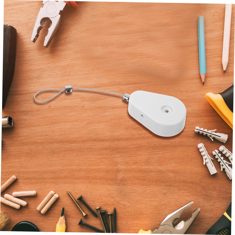 2 x Automatic Retractable Cable Lock with Anti-Theft Function, Steel