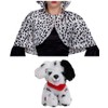 ILOVEFANCYDRESS ADULTS STANDARD SIZED DALMATIAN CAPE WITH PLUSHIE DOG