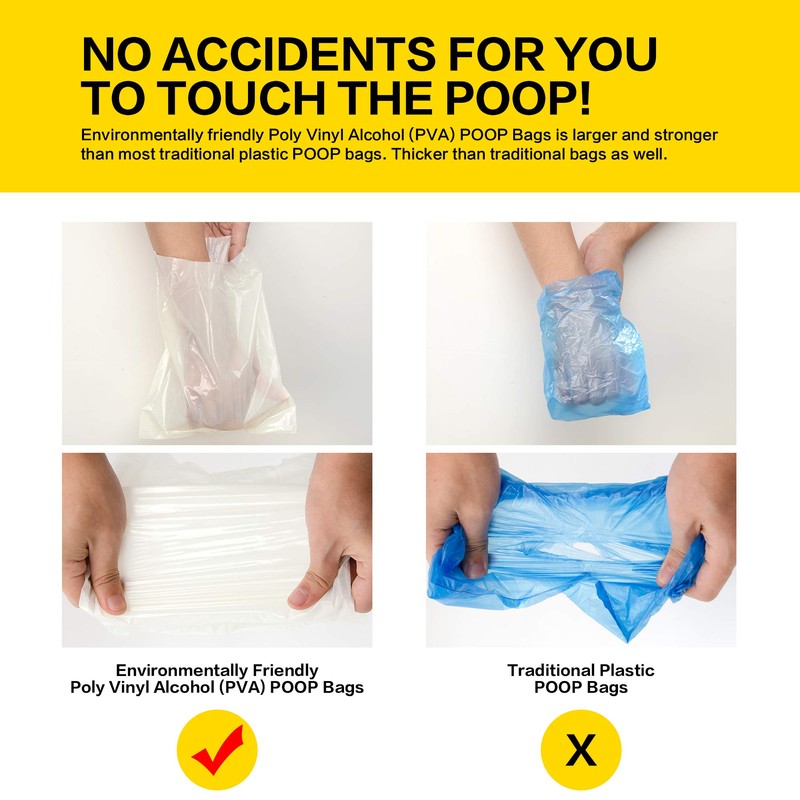 Doodie Flush Dog Poop Bag - Refill – 80 Biodegradable
