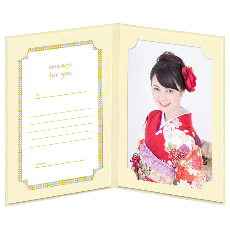 HAKUBA Photo Mount Lance de Postcard Size, 2 Sides (Vertical/Vertical)