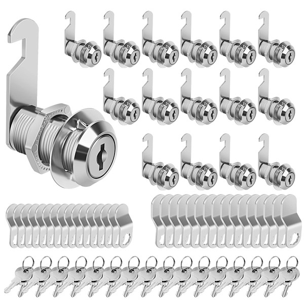 Pertinel Cam Locks Cabinet Locks Keyed Alike, 1-1/8'' (Length) Cylinder