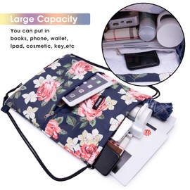 WANDF Backpack with Drawstring, Gym Bag, Sports Bag, with Inner and Outer Pocket, Adjustable, Gym Bag for Women, Men, Children, 11 Litres, for Sports and Travel