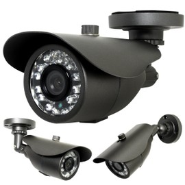 Analog Signal, 520,000 Pixels, Security Camera, Outdoor, Home Use, Wired Compact, Waterproof, Infrared, Night Vision, Parking Lot, Garage, Commercial Use, Genuine, Uses US APTINA Sensor, 0.1 inch (3.6