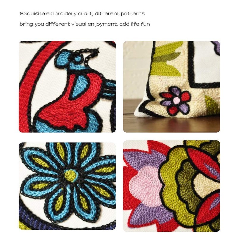 ZUODU Square Black Cushion Covers 45 Cm x 45 Cm